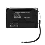 VBESTLIFE Portable Mini Radios FM/MW/SW Receiver w/ Digital Alarm Clock FM Radio Receiver Black