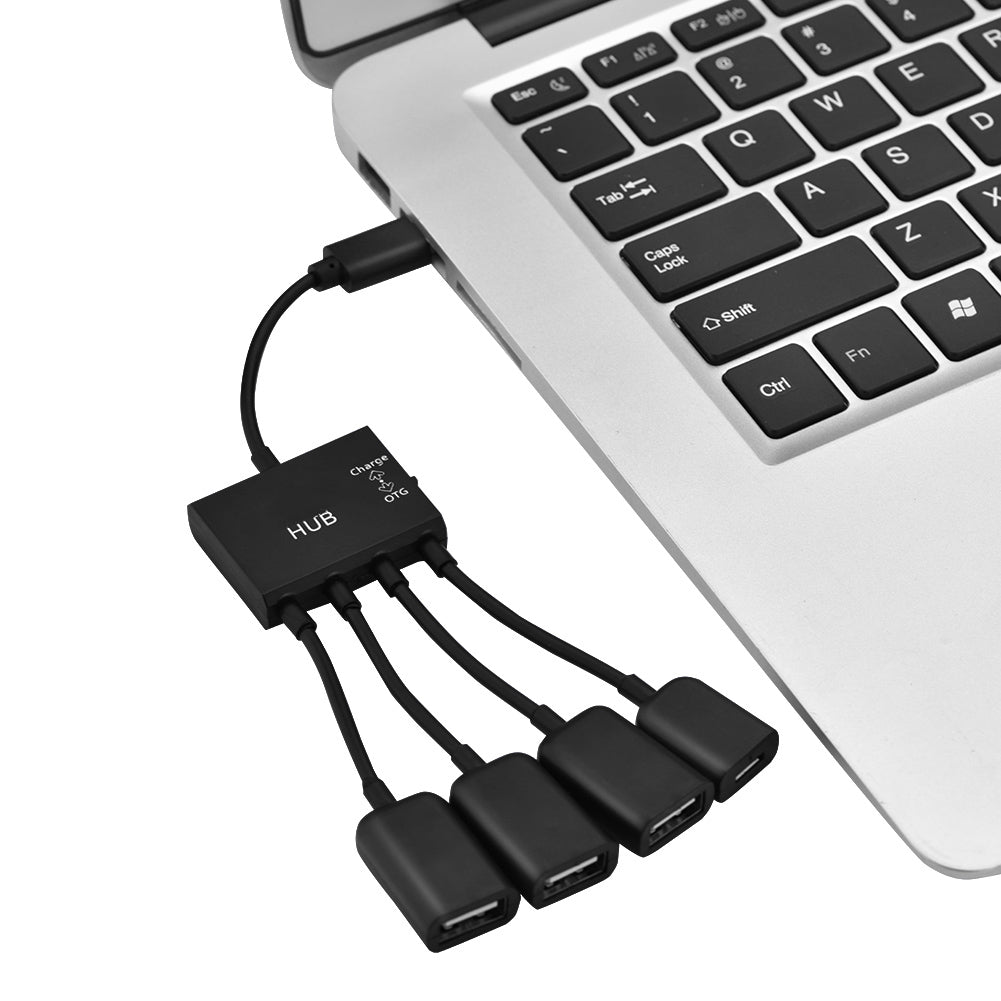 4 In 1 USB3.1 Type C Male to USB 2.0 Female 3 Port USB Hub OTG Function w  USB-C Charging Port