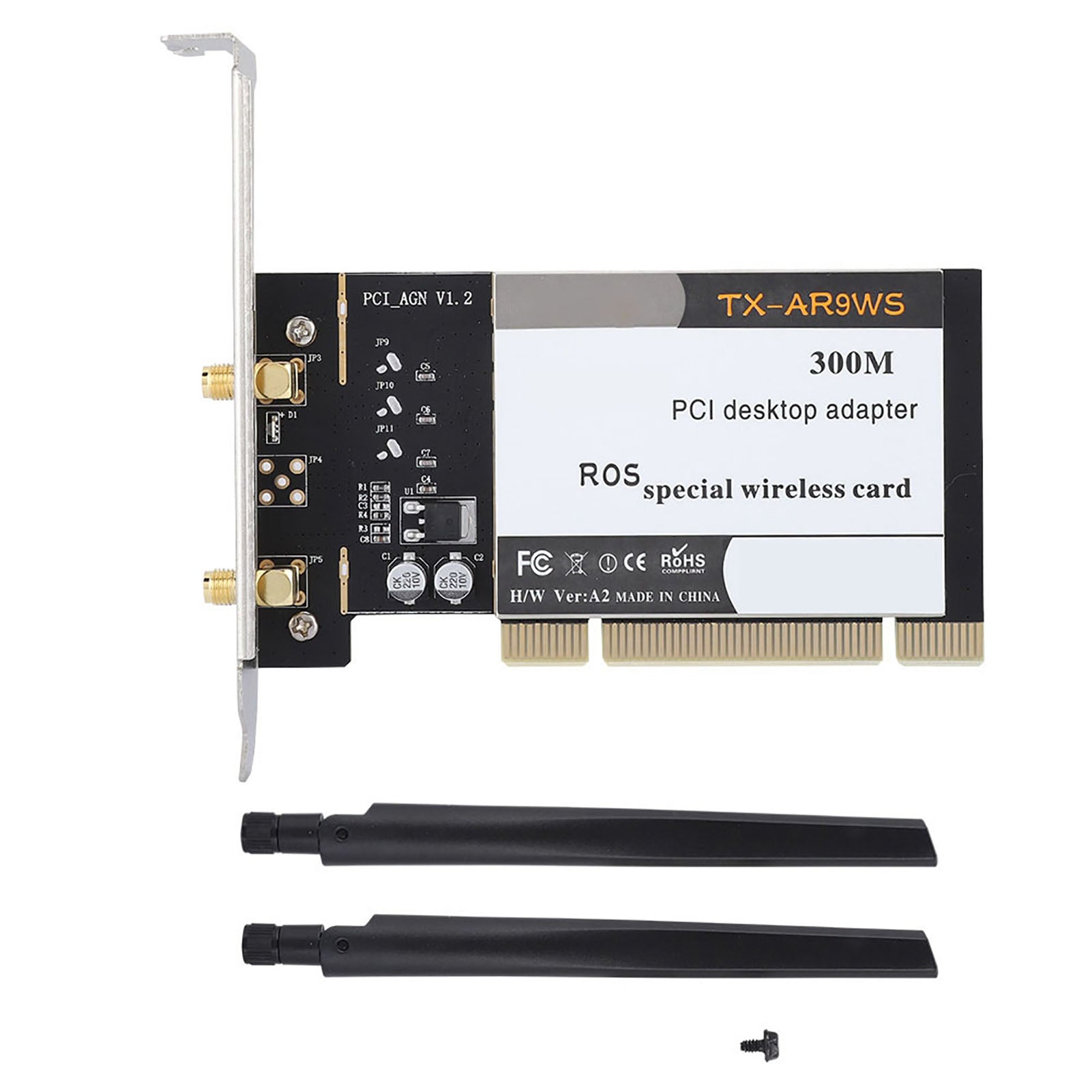 AR9220 300M PCI Desktop PC Dual Band 2.4/5GHz Wireless Network Card