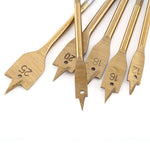 6pcs High carbon Steel Spade Paddle Bits WoodWorking Flat Drilling Boring Tools 10-25MM