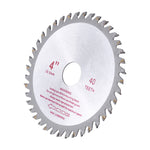 4inches 40T Teeth Cemented Carbide Circular Saw Blade Wood Cutting Tool Bore Diameter 20mm
