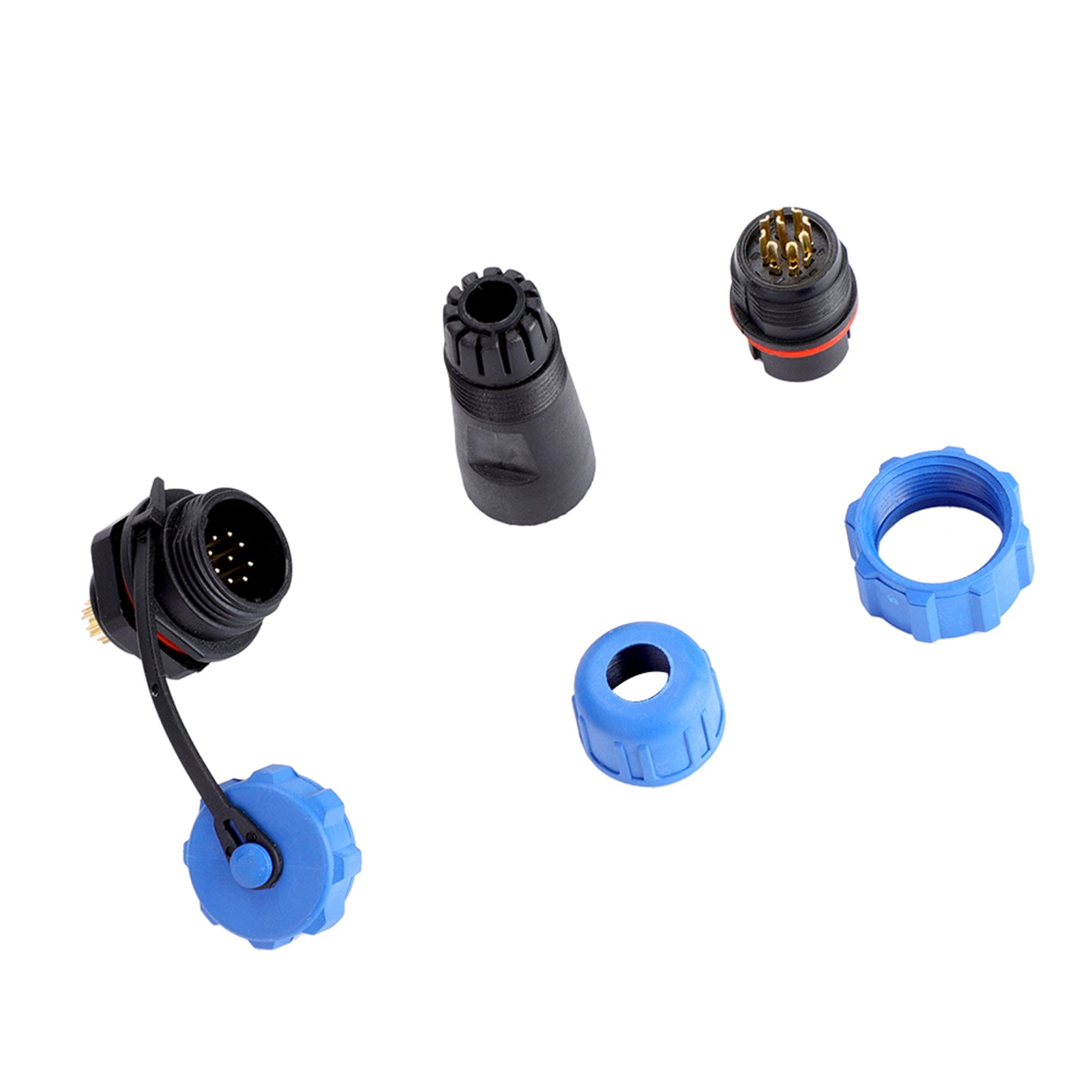 IP67 SP13 9Pin Waterproof Plastic Plug Socket Connector ( 9Pin)