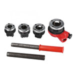 4 Dies Manual Plumber Pipe Threading Kit 1/2" 3/4" 1" 1-1/4" Threader Tool
