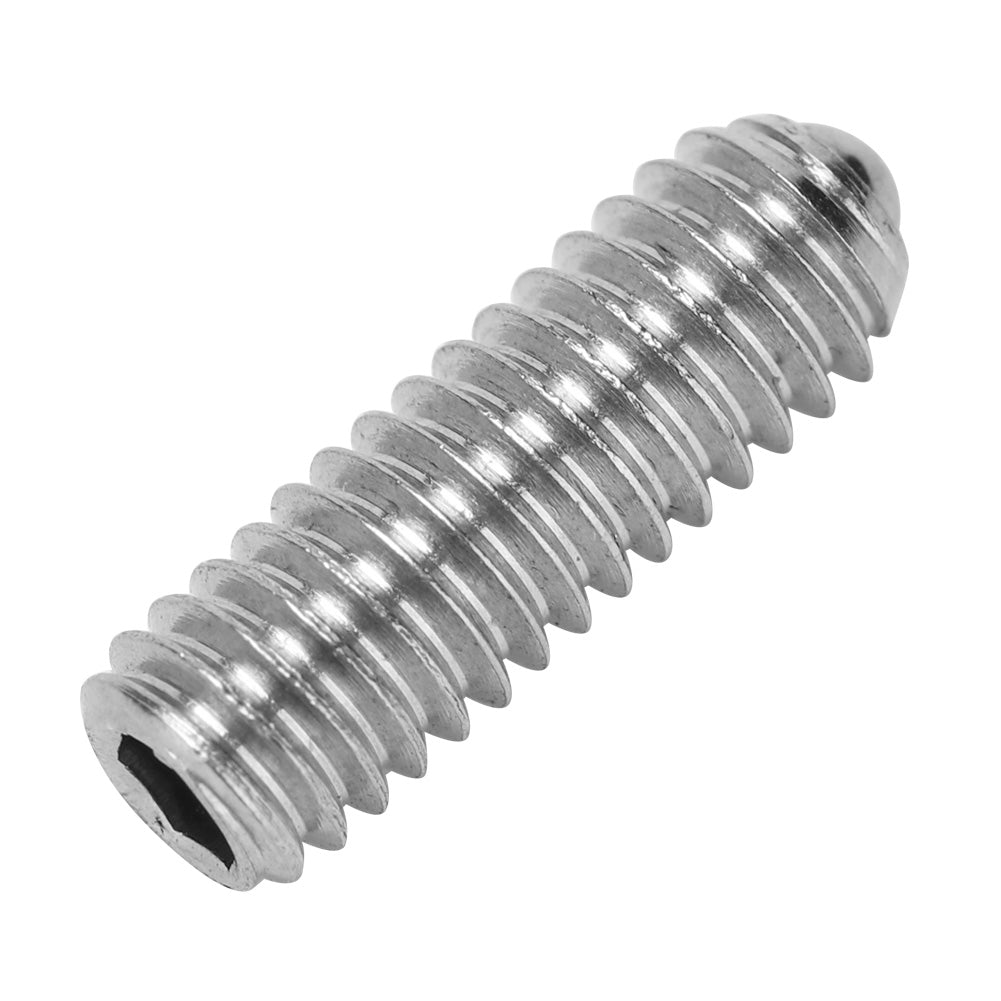 Steel Spring Ball Plunger Hex Bolt Socket Fixing Screws Positioning Bead (M6*12, 20pcs)