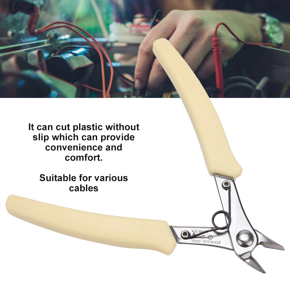 107F1 Mini Electronic Diagonal Pliers Cable Side Cutting Nippers Wire Cutter Hand Tool SP-23