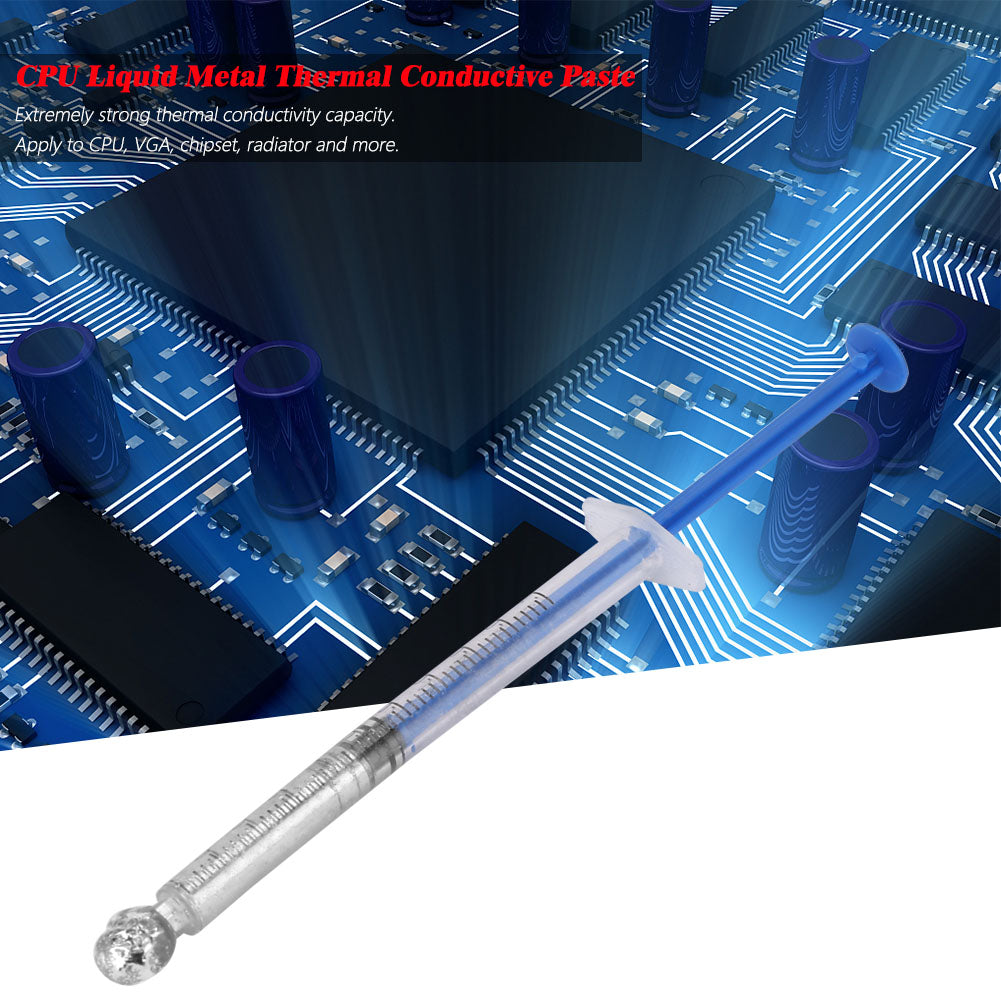 CPU Liquid Metal Thermal Conductive Paste Contain Silver 0.5mL 3g