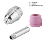 90x Plasma Cutter Cutting Torch Consumables Electrode Nozzles Cups Kit