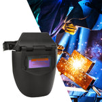 Solar Auto Darkening Photoelectric Welding Mask Welder Face Shield Half Helmet (Black)