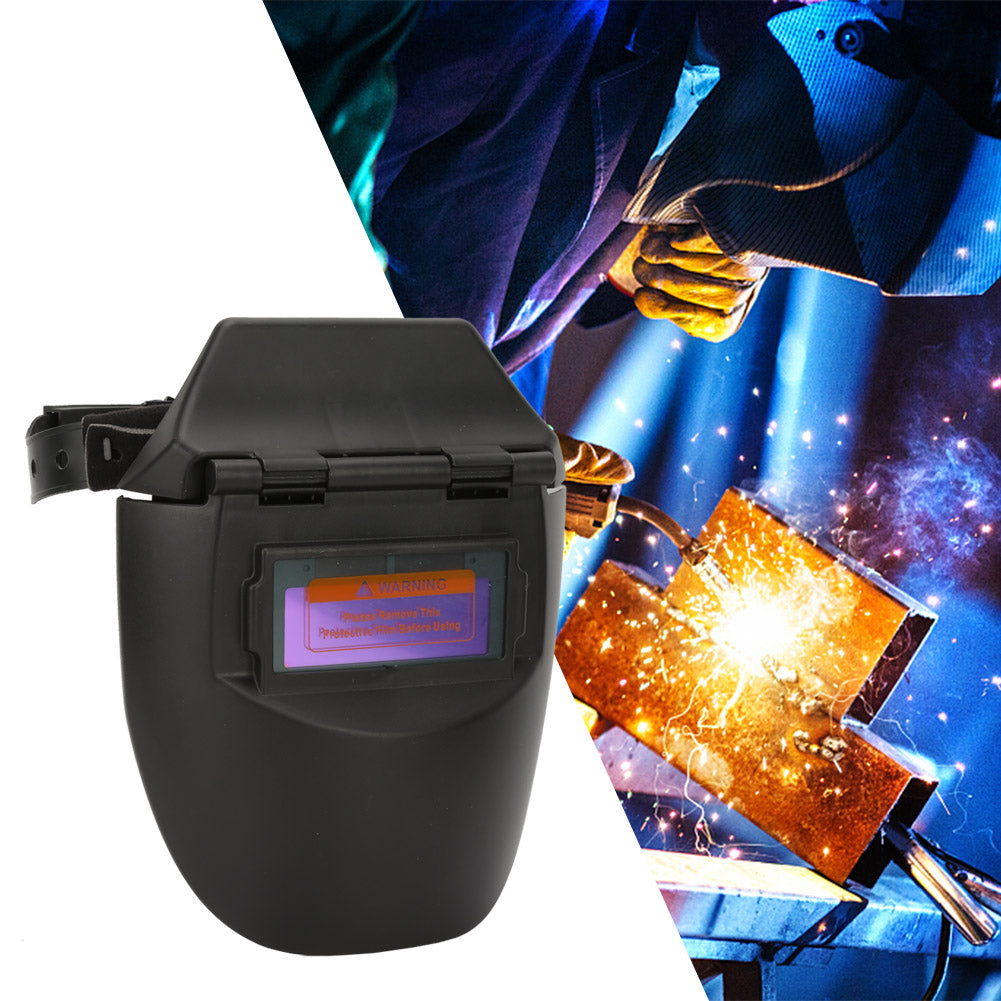 Solar Auto Darkening Photoelectric Welding Mask Welder Face Shield Half Helmet (Black)