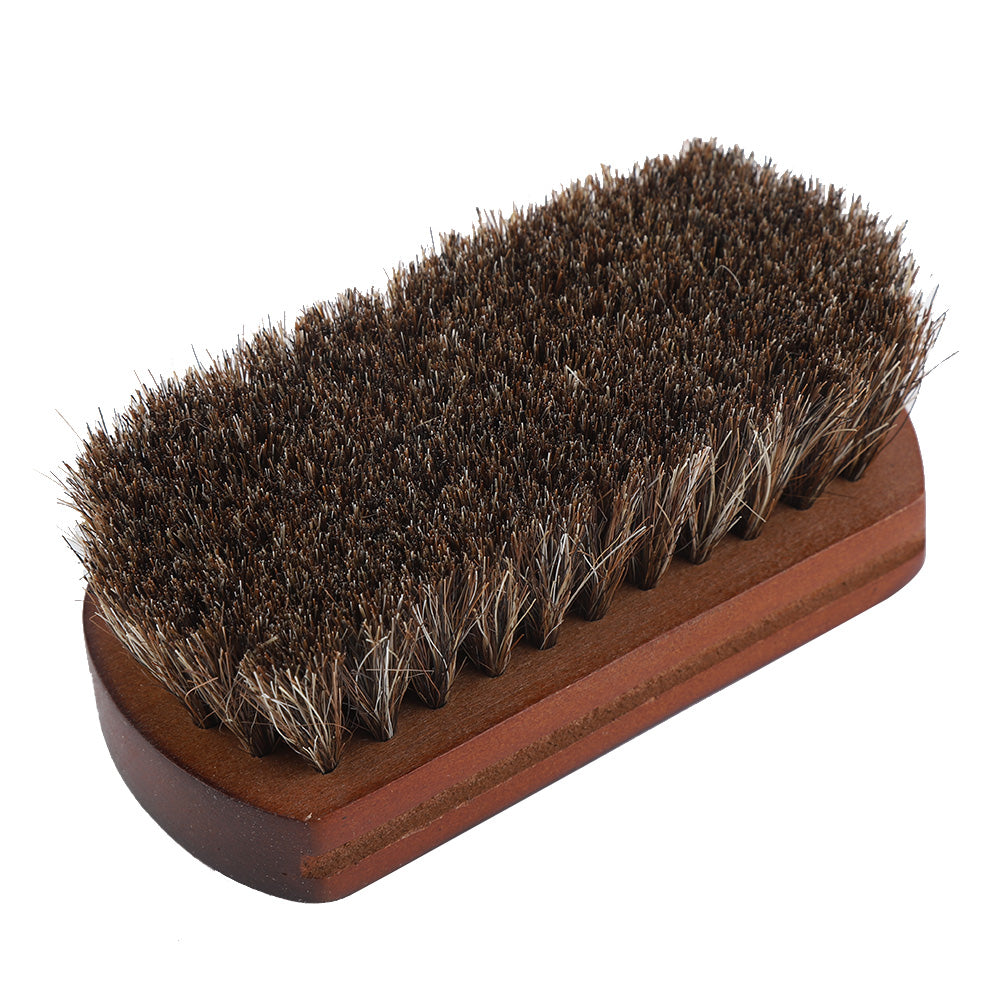 Shoes Boots Polishing Buffing Cleaning Brush with Wooden Base Dust Dirt Removal Shoe Accessory