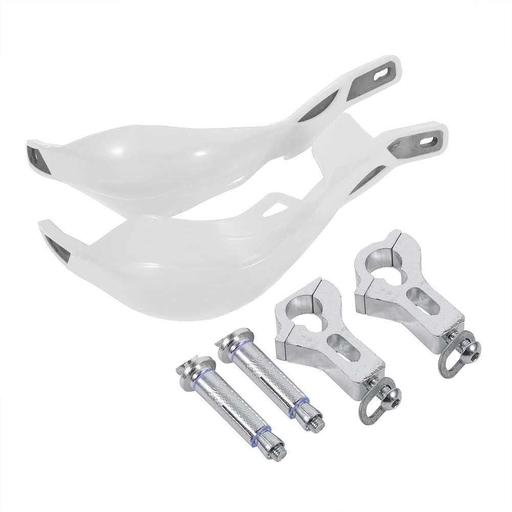 1 Pair Universal Handlebar Hand Guards Fit for Motorcycle Motocross Dirt Bike White