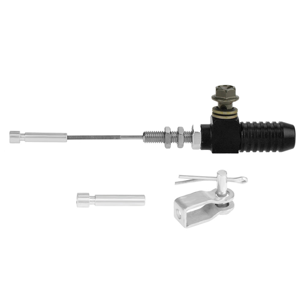 M10x1.25mm Universal Motorcycle Hydraulic Clutch Master Cylinder Rod Brake Pump Black