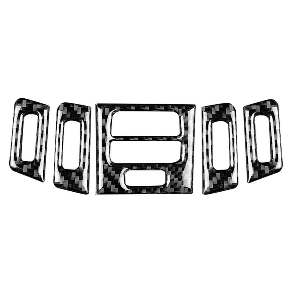 Carbon Fiber Car Interior Air Conditioner Outlet Panel Frame Cover Trim for BMW E90/92/93 (A)