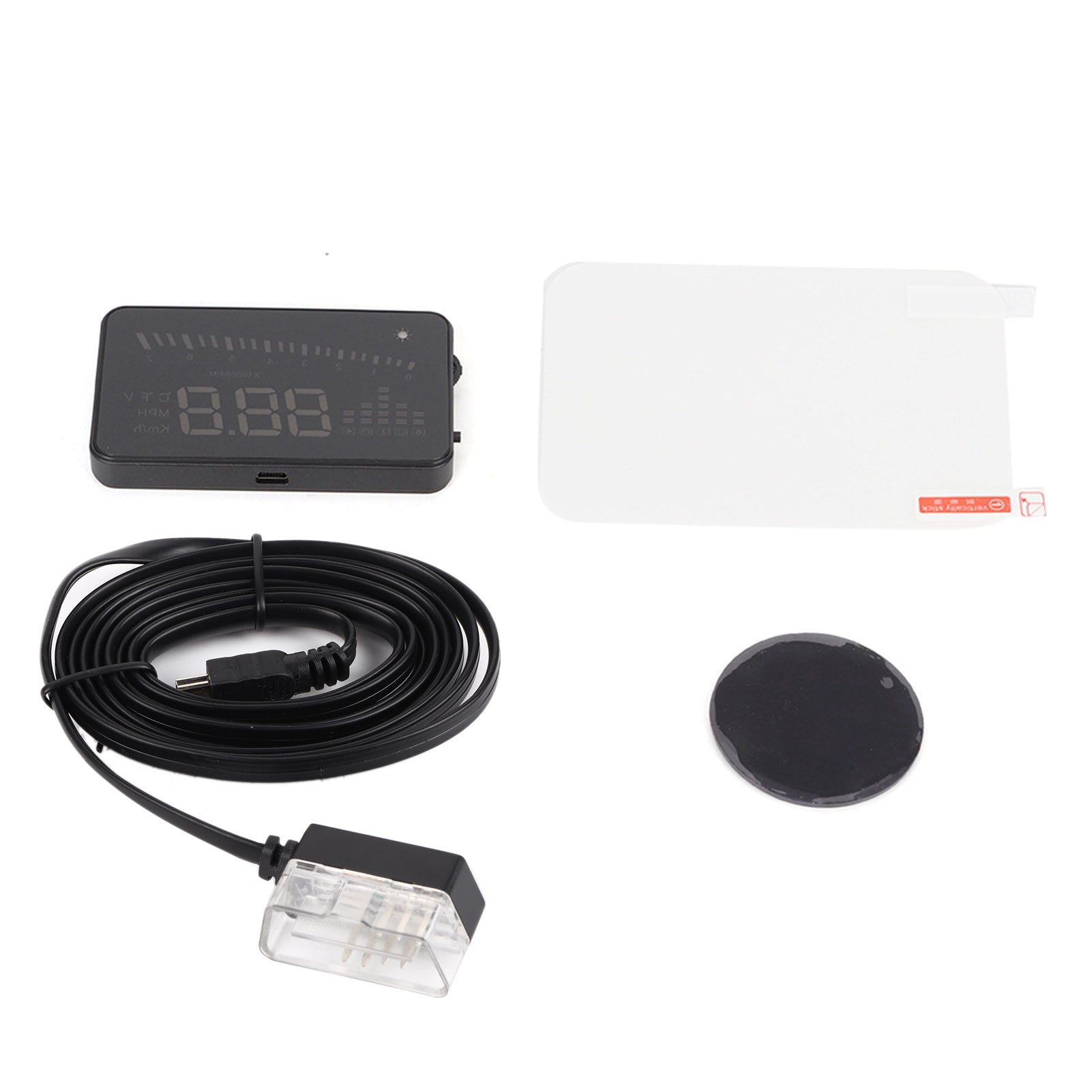 X5 HUD 3.5 Inches Universal Car HUD Head Up Display OBD2‑X5 System with Alarm Warning
