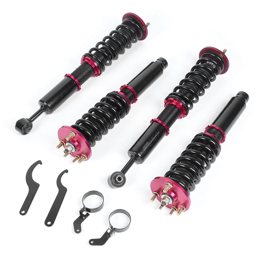 Damper Coilover Strut Suspension Kit Red Fit for Acura TSX Base Sedan 4D 2.4L 2004-2008