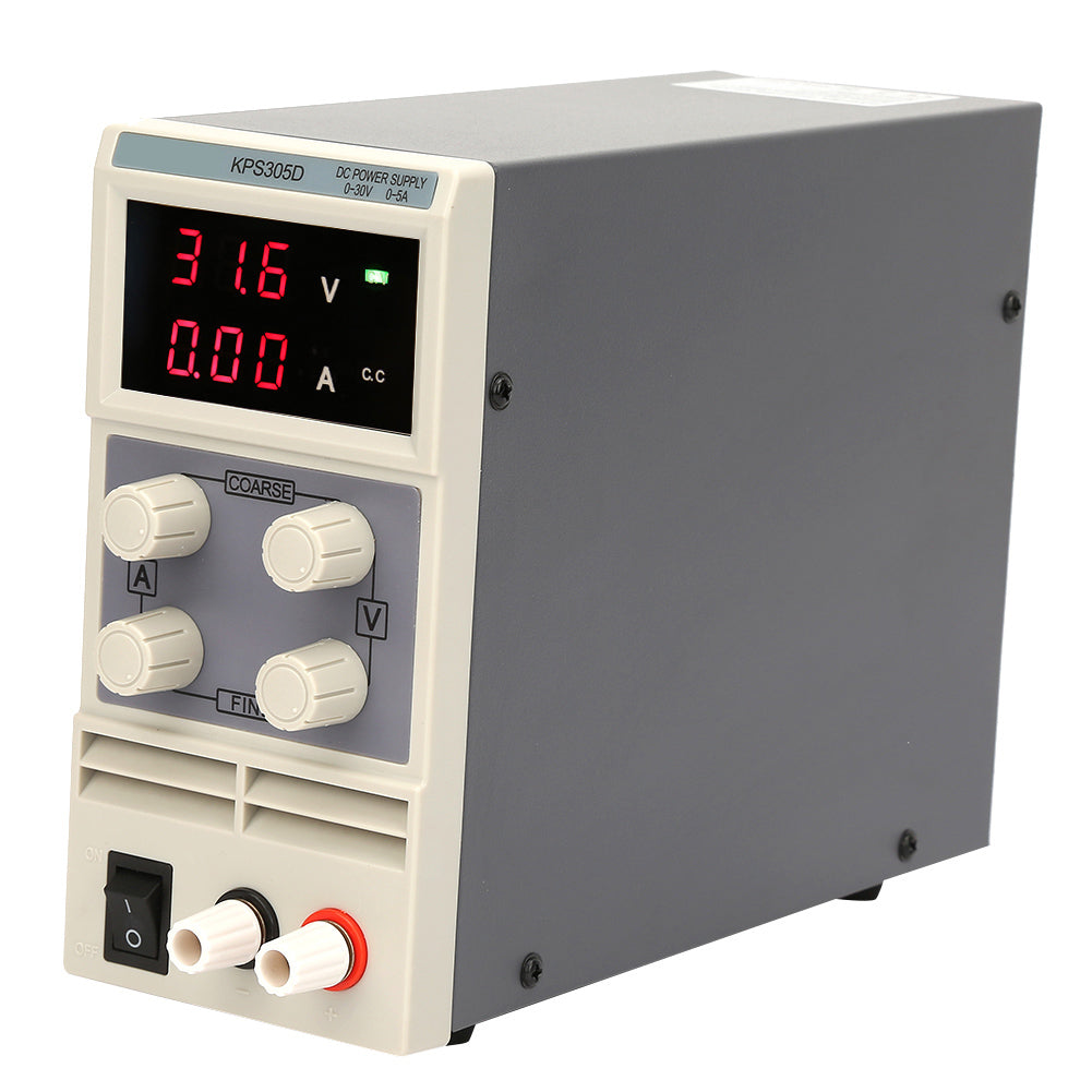 0-30V 0-5A Output Adjustable Digital DC Power Supply with 3LED Display