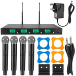 4 Channels Wireless Handheld Microphone for Meeting Conference 641.5MHz-672.3MHz
