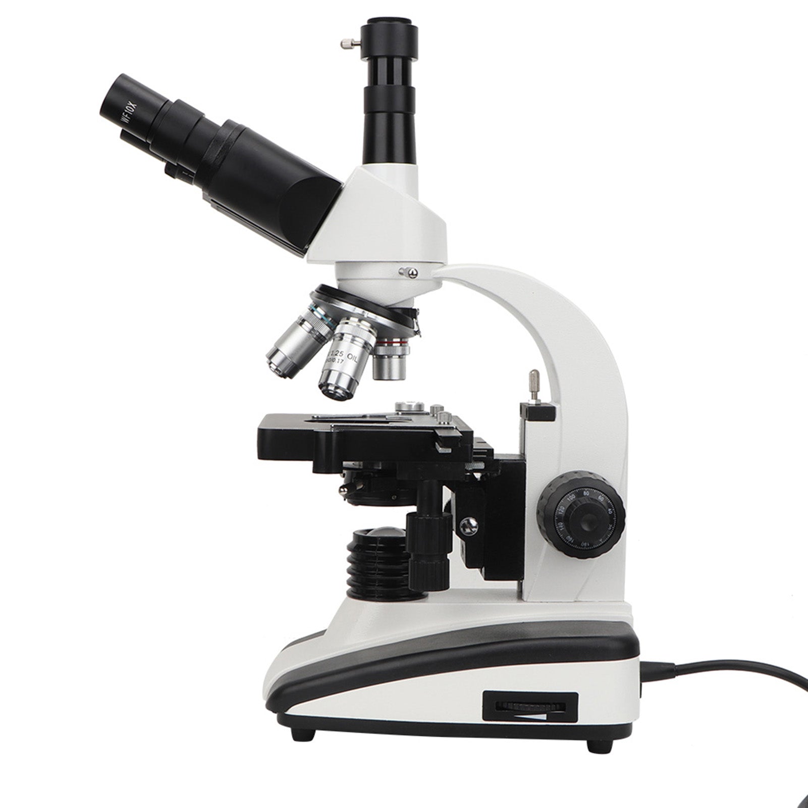 Trinocular Microscope Compound Monocular Microscope 40X 1600X Brightfield Double Layer