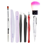 Electric Nail Drill Machine 36W UV/LEDs Nail Dryer Lamp USB Manicure Pen Sander Polisher Soften Pen Nail Liner Sticker Brushes Dotting Pen Toe Separator Nail Art Tools Set