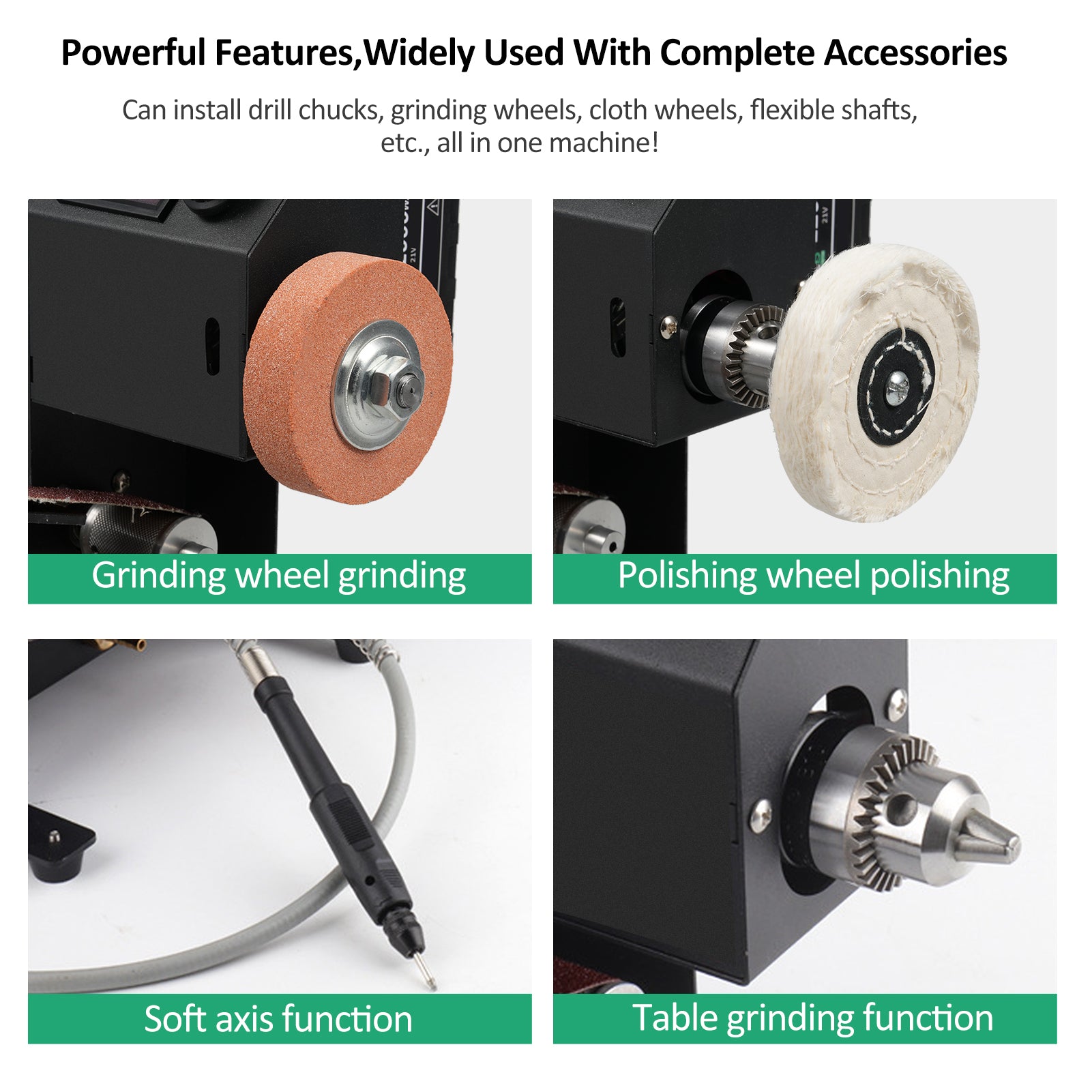 250W Wet And Dry Belt Sander Mini Belt Sander Electric Bench Grinder Sanding Machine Constant Speed Small Grinder Sharpener Polisher Machine with Water Pipe and 10 Sanding Belts for DIY Woodworking Resin Jewelry Making Knife Sharpener