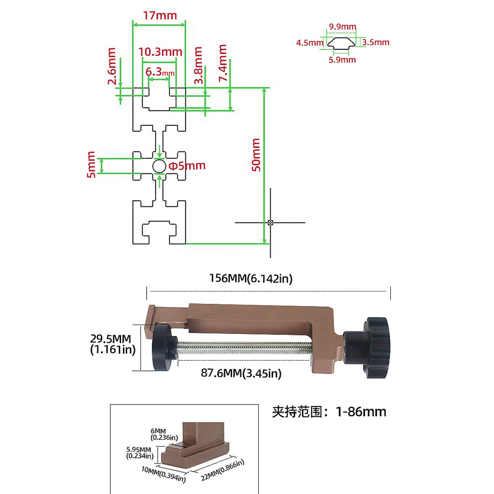 Trimming Machine Milling Grooving Engraving Guide Rail Adjustable Backing Woodworking DIY Auxiliary Guide Rail Bracket