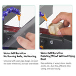 250W Wet And Dry Belt Sander Mini Belt Sander Electric Bench Grinder Sanding Machine Constant Speed Small Grinder Sharpener Polisher Machine with Water Pipe and 10 Sanding Belts for DIY Woodworking Resin Jewelry Making Knife Sharpener