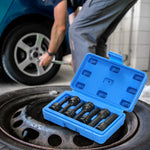 3/8-inch Drive Impact Socket Set 7 Piece Metric Sizes (5mm 6mm 7mm 8mm 10mm 12mm 14mm) XZN Triple Square Spline Bit Cr-Mo Steel Socket Set