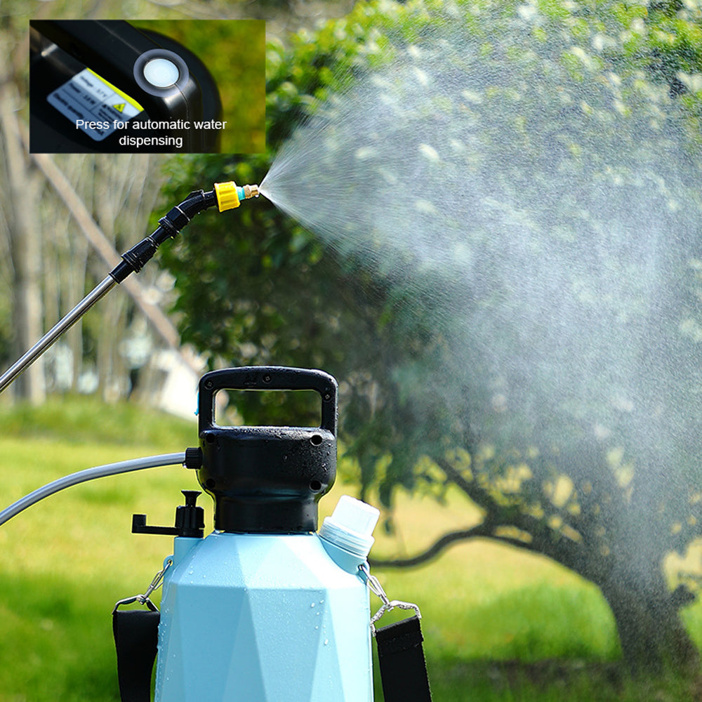 USB Rechargeable Shouldered Sprinkler Handheld Electric Sprayer Agriculture Tools Watering Can Atomizing Watering Bottle Water Sprayer Multifunctional Garden Plants Sprayer Window Cleaning Tool