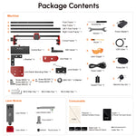 Algolaser DIY Kit Laser Engraver 10W Output Laser DIY Engraving Machine Upgraded Motherboard Compatible with Up to 20W Laser High Precision Ultra Fine Laser for Cutting 3.5mm Black Acrylic /12mm Paulownia Board Support WiFi/BT/TF Card Engraving Area 400x4