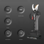 Geevorks  21V Brushless Cordless Electric Pruning Shears Rechargeable 10Ah Lithium Battery Powered Tree Branch Pruner Garden Clippers 30mm Cutting Diameter with Replacement Blade 2000mAh