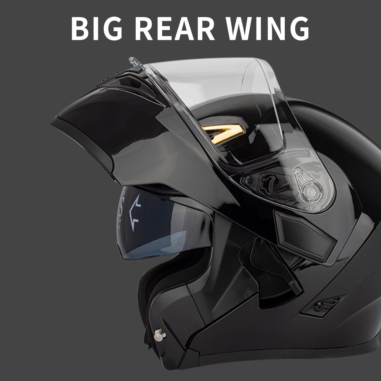 Motorcycle Helmet Unisex Adult Cool Rider Equipment Four Seasons New Street Touring Motorbike Helmet Dual Visor Flip up Full Face Helmet Built in Sunglasses Breathable Easy on and off