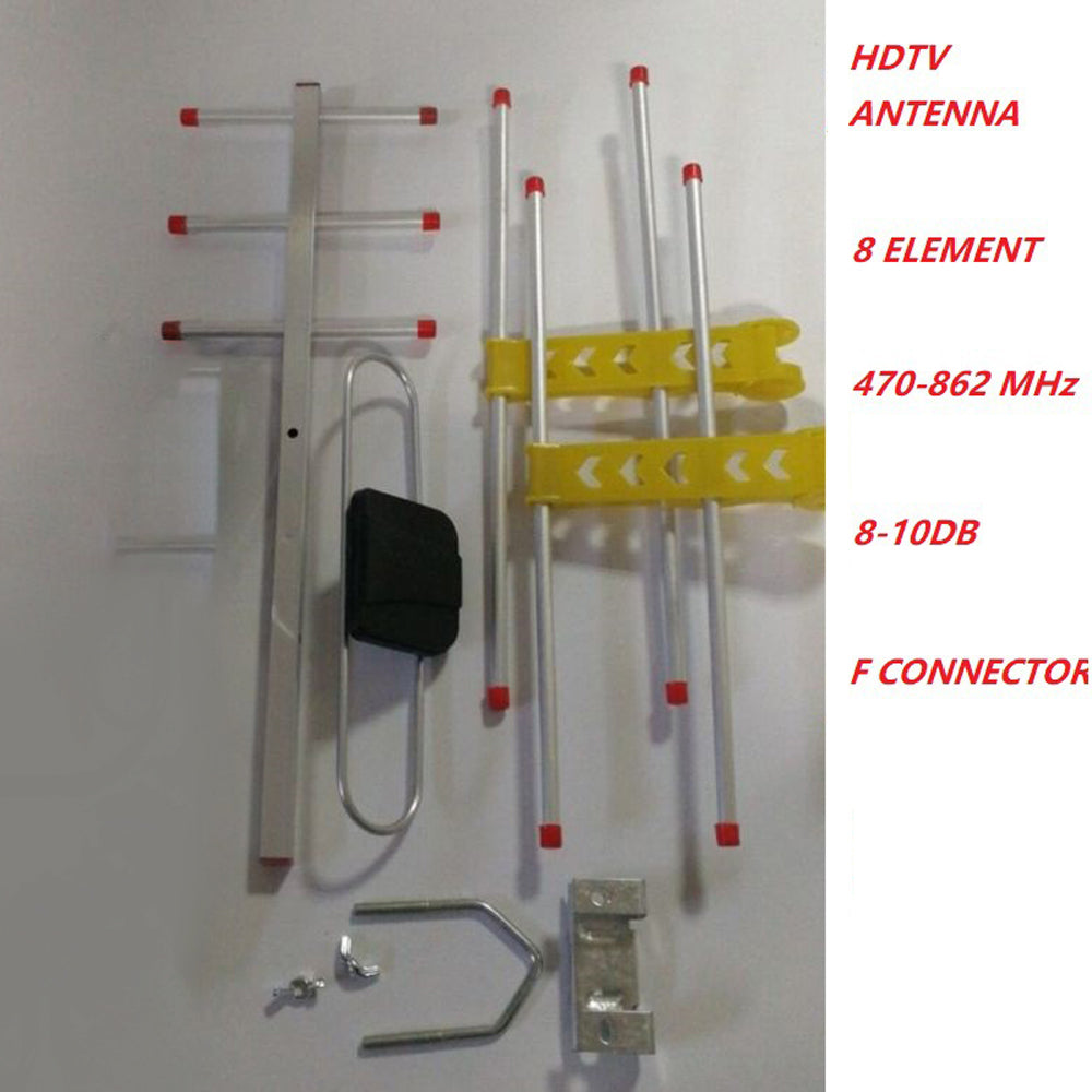 Digital TV Antenna for HDTV DVBT/DVBT2 470MHz-860MHz Outdoor TV Antenna Digital Amplified HDTV Antenna